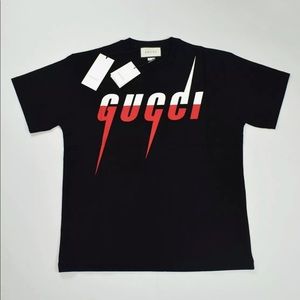 Gucci Blade Logo Black Oversized Men's T-shirt Size M